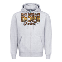 Heather Grey black women are dope periodt Zipper Hoodie - LillyAllenDesigns