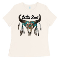 Bone wild soul boho skull Ladies Tee - RanaPortraitStore