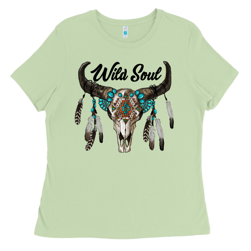 Wild Soul Boho Skull Ladies Tee by RanaPortraitStore | Teevron