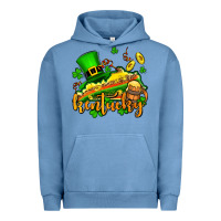 Pigment Pebble Blue St. Patrick's Kentucky map Urban Hoodie - OliviaCreatesArt