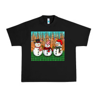 Black christmas snovman Urban Heavy Tee - BarkalooDesign