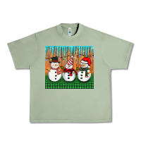 Oil Green christmas snovman Urban Heavy Tee - BarkalooDesign