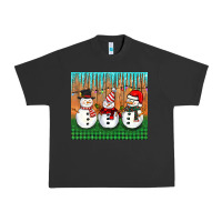 Pigment Black christmas snovman Urban Heavy Tee - BarkalooDesign