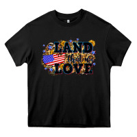 Black Land that we love 4th of July Heavy Core Tee - Neo Western