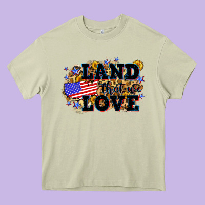 Land That We Love 4th Of July Heavy Core Tee Designed By Neo Western