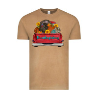 Thanksgiving Truck Turkey Pumpkin Vintage Tee | Teevron