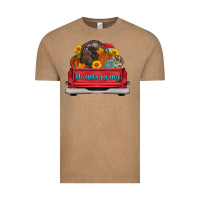 Vintage Coffee thanksgiving truck turkey pumpkin Vintage Tee - AdoDesignShop