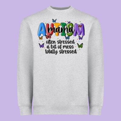 Autism Mama Heavyweight Sweatshirt Designed By Maliassmallbusiness