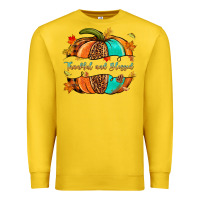 Lemon pumpkin thankful and blessed Premium Sweatshirt - NancyCooperArtShop