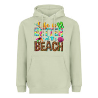 Matcha Life is better at the beach Heavyweight Hoodie - NancyCooperArtShop