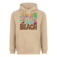 Mushroom Life is better at the beach Heavyweight Hoodie - NancyCooperArtShop