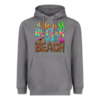 Storm Life is better at the beach Heavyweight Hoodie - NancyCooperArtShop