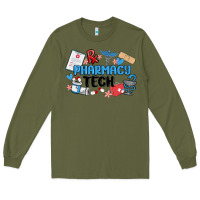 Army Green pharmacy tech Long Sleeve Tee - MaliasSmallBusiness