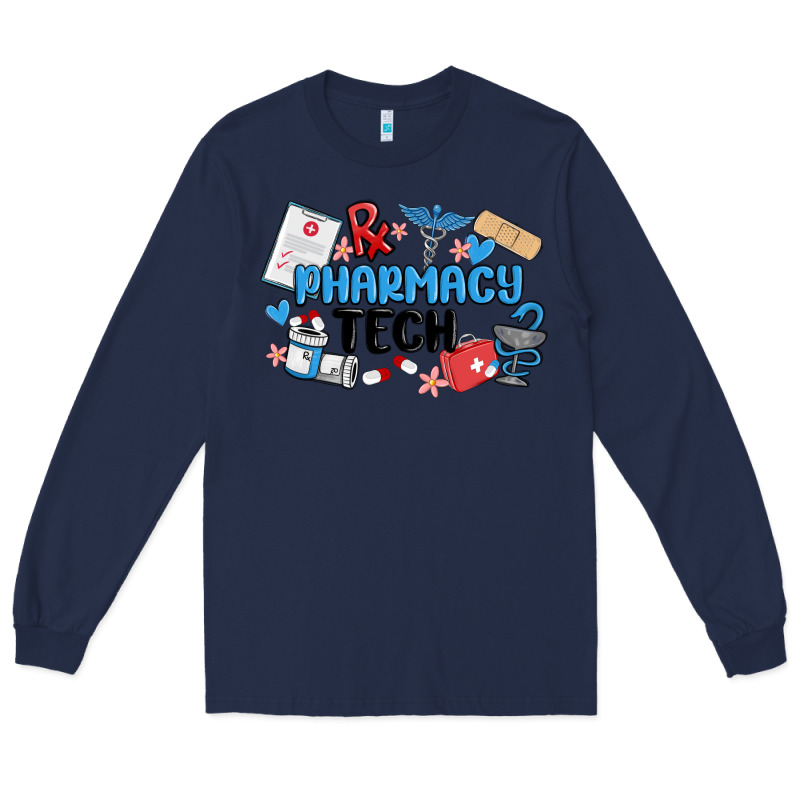 Pharmacy Tech Long Sleeve Tee by MaliasSmallBusiness | Teevron