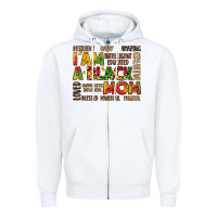 White i am a black mom Zipper Hoodie - LillyAllenDesigns