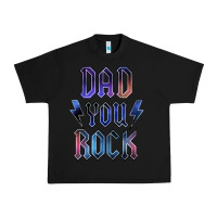 Black Dad You Rock Urban Heavy Tee - LillyAllenDesigns