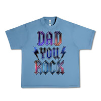 Pebble Blue Dad You Rock Urban Heavy Tee - LillyAllenDesigns
