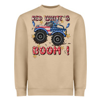 4th Of July Png, Monster Truck Heavyweight Sweatshirt | Teevron
