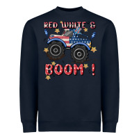 Navy 4th of july png, monster truck Heavyweight Sweatshirt - MaliasSmallBusiness