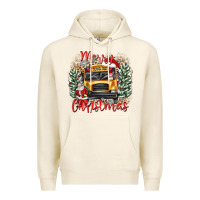 Tofu merry christmas school bus Premium Hoodie - texasbilliewilder