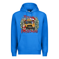 True Royal merry christmas school bus Premium Hoodie - texasbilliewilder