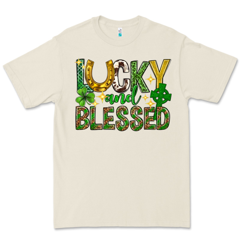 Lucky And Blessed St. Patricks Day Premium Tee by Neo Western | Teevron