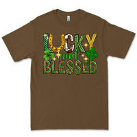 Cacao Lucky and blessed st. patricks day Premium Tee - Neo Western