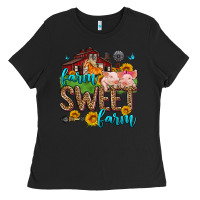 Black farm sweet farm Ladies Tee - Zillion Design Studio