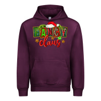 Mauve Wine christmas fancy claus Urban Hoodie - FaDigitalArtStudio