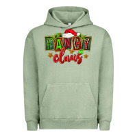 Pigment Oil Green christmas fancy claus Urban Hoodie - FaDigitalArtStudio