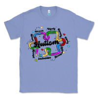 Colony Blue autism teacher pencil Classic Tee - MaliasSmallBusiness