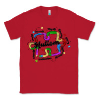 Red autism teacher pencil Classic Tee - MaliasSmallBusiness