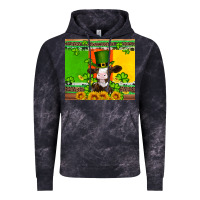 Cloud Black saint patricks cow and hat with sunflower and shamrock Vintage Hoodie - Artiststas