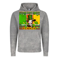 Cloud Rock saint patricks cow and hat with sunflower and shamrock Vintage Hoodie - Artiststas
