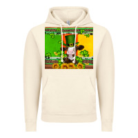 Vintage Artic saint patricks cow and hat with sunflower and shamrock Vintage Hoodie - Artiststas