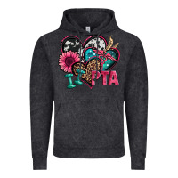 Vintage Black pta physical therapy assistant hearts Vintage Hoodie - Jasminsmagicworld