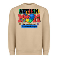 Mushroom autism mom like a normal mom Heavyweight Sweatshirt - MaliasSmallBusiness