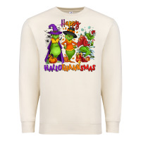Sandshell Happy Hallothanksmas Premium Sweatshirt - NancyCooperArtShop