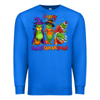 True Royal Happy Hallothanksmas Premium Sweatshirt - NancyCooperArtShop