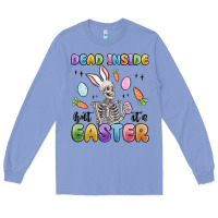 Colony Blue dead inside but it's easter Long Sleeve Tee - MaliasSmallBusiness