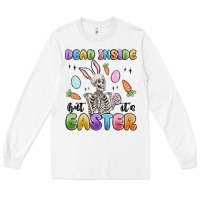 White dead inside but it's easter Long Sleeve Tee - MaliasSmallBusiness