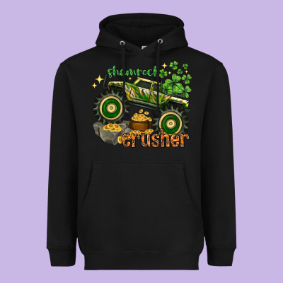Shamrock Crusher Heavyweight Hoodie Designed By Nancycooperartshop