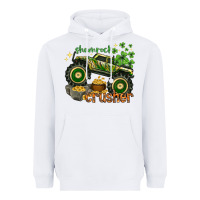 White shamrock crusher Heavyweight Hoodie - NancyCooperArtShop