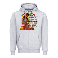 I Am Black History Zipper Hoodie | Teevron