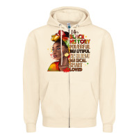 Sandshell i am black history Zipper Hoodie - LillyAllenDesigns