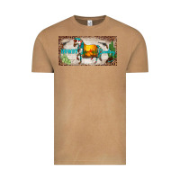 Vintage Camel western howdy cowboy horse sunset weapon cactus leopard  license plate Vintage Tee - BarkalooDesign