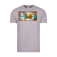Vintage Zinc western howdy cowboy horse sunset weapon cactus leopard  license plate Vintage Tee - BarkalooDesign