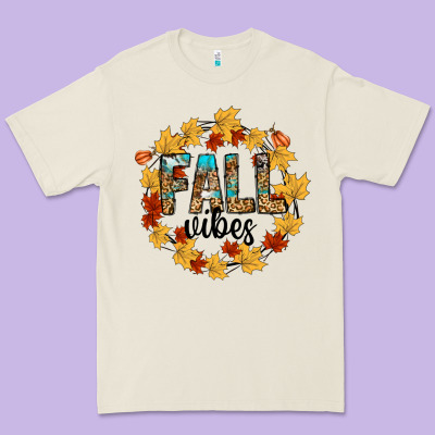 Fall Vibes Premium Tee Designed By Cowhidedigitalart