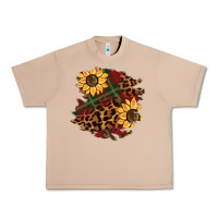 Burro Christmas leopard sunflower Urban Heavy Tee - BarkalooDesign