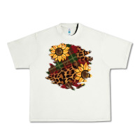 Pistachio Christmas leopard sunflower Urban Heavy Tee - BarkalooDesign